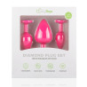 EasyToys Anal Collection Lot de 3 plugs Bijou Diamond Roses